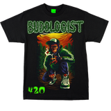 🦍🌲💨 Product Title: The Budologist – West Coast Wisdom Tee