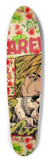 Farewell My Love Skateboard Deck: 9 Inch Canadian Maple Elegance