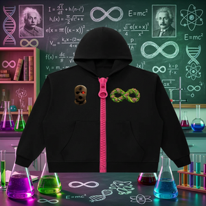 BUDFINITE Unisex Oversized Chunky-Zip Boxy Hoodie