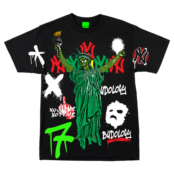 🗽🔥🕊️ Product Title:  No Justice, No Peace – NYC Tribute Tee