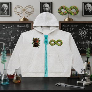 BUDFINITE Unisex Oversized Chunky-Zip Boxy Hoodie