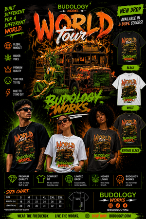Budology Works “World Tour” Graphic Tee
