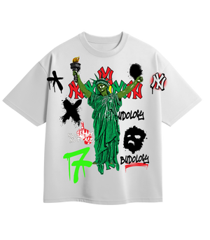 🗽🔥🕊️ Product Title:  No Justice, No Peace – NYC Tribute Tee (NO BACKS)