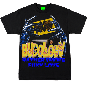 💀🃏💨 Product Title:  Rather Smoke Than Love – Broken Hearts & Big Clouds Tee