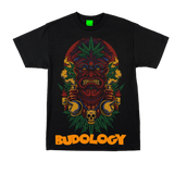🗿🌋💨 Product Title:  Tiki Bong – Guardian of the Smoke Tee