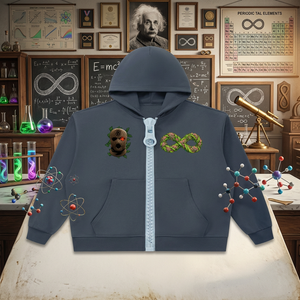 BUDFINITE Unisex Oversized Chunky-Zip Boxy Hoodie