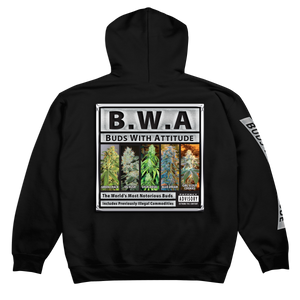 B.W.A — Buds With Attitude Hoodie (Black Edition)